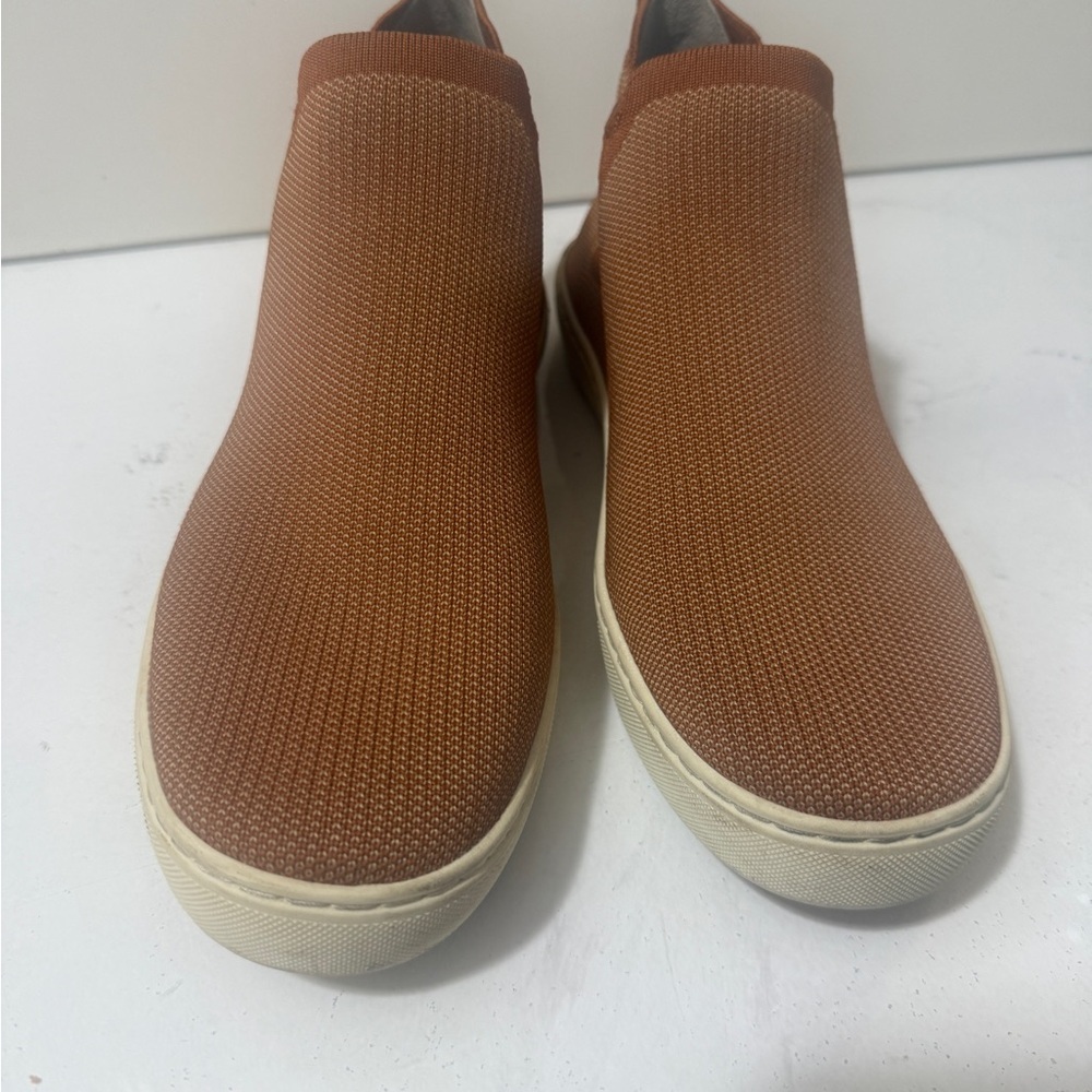 Knit textile high-top sneaker boots, Rothy's The Chelsea in Fawn Sneakers unisex - Picture 3 of 16